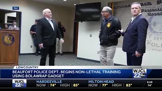 WJCL 22: Beaufort Police Dept. begins non-lethal training using the BolaWrap gadget