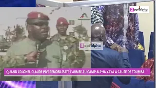 Quand Claude Pivi remobilisait l'armée au camp Alpha Yaya à cause de Toumba qui a tiré sur Dadis