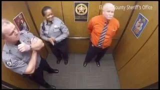 Police Officers With Elevator Dance Party (song about Putin)