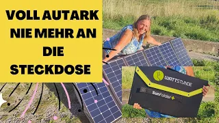 FÜR IMMER AUTARK wir zeigen wie es geht-Wattstunde SUNFOLDER 340Wp