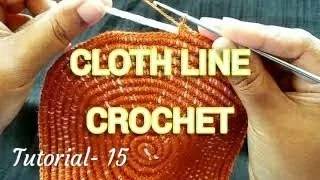 Crochet on rope                       Cloth Line Crochet
