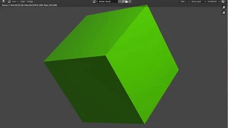 Coloring a cube in Blender!