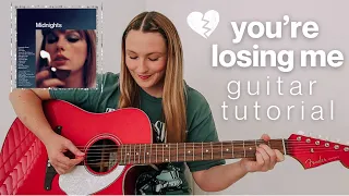 Taylor Swift You’re Losing Me Guitar Tutorial (from the Midnights Vault) // Nena Shelby