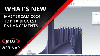 What's New in Mastercam 2024 | Top 10 Enhancements Webinar