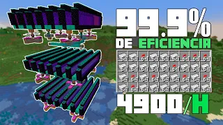 Construí la GRANJA DE HIERRO de Máxima Eficiencia (+4900lingotes/h) en minecraft - STQ #19