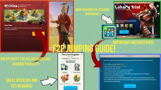 Rise Of Kingdoms-F2P Jumping Guide!