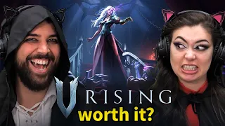 Husband & wife try open-world vampire survival game (V Rising)