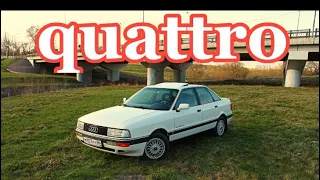 Ауди 90 Quattro. 2,3 (136hp) 5 цилиндров✊ 💪АТМО БАТЯ ВСЕХ БОЧЕК💪отзыв владельца.