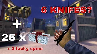 6 KNIFES?! Critical Ops - CHRISTMAS CASE OPENING PREMIUM + 25 WINTERFEST CASES