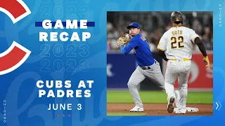 Cubs vs. Padres Game Highlights | 6/3/23