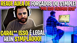 FALLEN REAGINDO A PRIMEIRA AULA DO CURSO DO S1MPLE EM LIVE!🔥🔥🔥