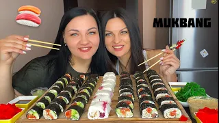 50 СУШИ РОЛЛЫ пп за раз? / sushi rolls / мукбанг с диетологом/ Mukbang / Korza hydeet