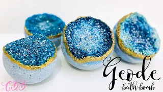 Dazzle at Bath Time with Sparkling Crystal Geode Bath Bombs!