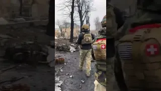 Освобождённый город Буча - последствия боя за Бучу - The liberated city of Bucha