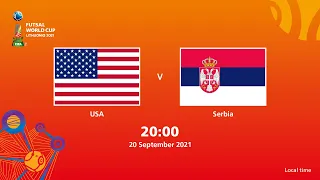 USA v Serbia | FIFA Futsal World Cup 2021 | Full Match