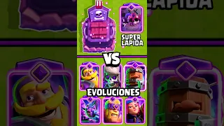 SUPER LAPIDA vs TODAS LAS CARTAS EVOLUCIONADAS | #clashroyale