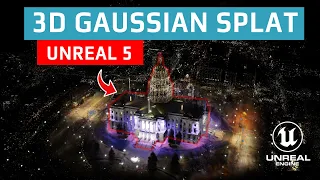 How to 3D Gaussian splat from Aerials to Unreal 5 (Free plugin)