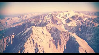 Aerial view of Caucasus Mountains || Virtual tour