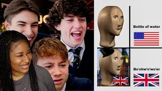 British HighSchoolers React To British Memes |American Reaction