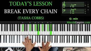 SPICING UP BREAK EVERY CHAIN By Tasha Cobbs - Advanced Piano Lesson - MIUZIKEMPIRE.COM