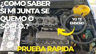 JUNTA DE MOTOR SOPLADA O QUEMADA