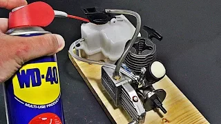 Nitro Engine Running on WD-40