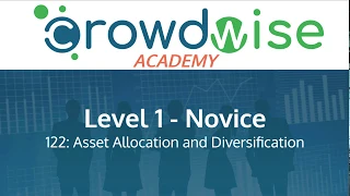 Asset Allocation and Diversification with Startups - CrowdWise Academy (122)