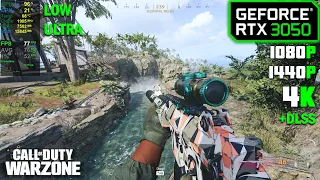 RTX 3050 | COD Warzone Pacific - 1080p, 1440p, 4K - Low & Ultra