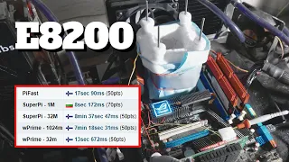 Overclocking Intel E8200 For the First Time - 4x Overclocking Records on LN2