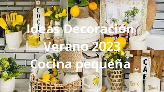 Ideas decoración de cocina pequeña, Verano 2023 🌼