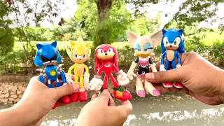 Sonic the hedgehog battle vs knuckles shadow amy tails werehog silver eggman  jet silver luigi