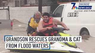 Sun. Jan. 28 | Grandon rescues grandma, cat, from rushing flood | San Diego News Daily