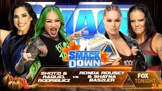 Shotzi & Raquel Rodríguez Vs Ronda Rousey & Shayna Baszler - WWE Smackdown 25/11/2022 (En Español)