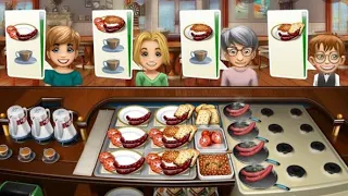 Playing cooking fever - breakfast café level 40 (last)