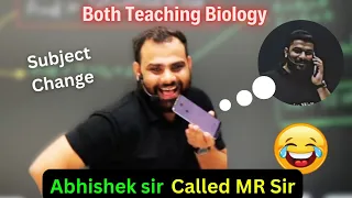 Abhishek Sir call MR Sir to Teach Biology 🤣 Jhinguta? Funniest Moment Ever