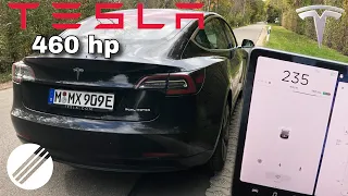 NEW TESLA MODEL 3 0-235 km/h ACCELERATION ! 🏁