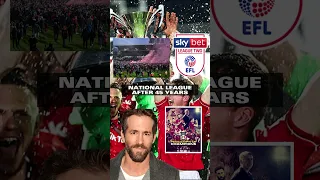 Ryan Reynolds's Wrexham Promoted | #shorts #football #leaguetwo