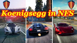 SBS Comparison of Koenigsegg in Need for Speed Games