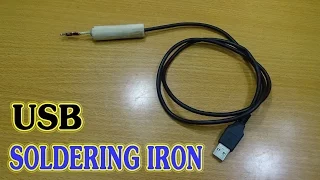 How To make USB Soldering Iron Simple - Port USB 5v- 2A