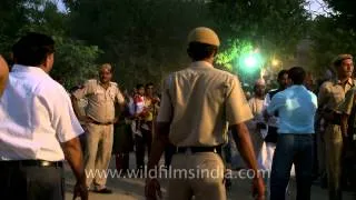 Tight security at Red Fort during Dussehra Festival in Delhi