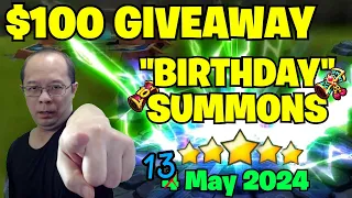 My Early "Birthday" Summons and 10-Year Ancient Transcendence Scroll Pack Giveaway! (Summoners War)