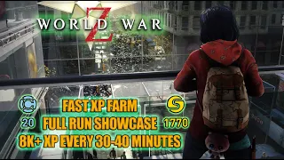 World War Z | Fast XP Farm | Horde Mode Showcase | 8K+ every 30-40 minutes