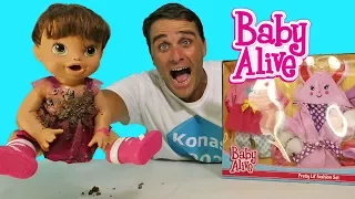 Baby Alive's New Pink Plush Bunny Bath Robe ! || Toy Review || Konas2002