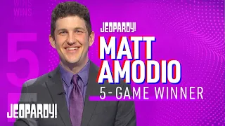 Jeopardy! Champion Matt Amodio Wins His 5th Game | JEOPARDY!