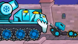 Car Eats Car 3 - новый Босс АЙСБЕРГ, машина ЛЕДОКОЛ и дрон ЦИКЛОП! Обновление игры машина ест машину