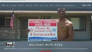 Fireworks can trigger veterans' PTSD