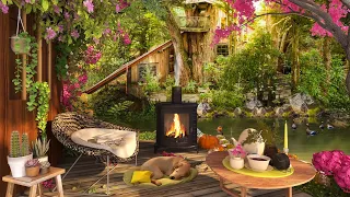 Cozy Spring Ambience: Cottagecore Spring Nature Sounds in the Countryside With a Calming River