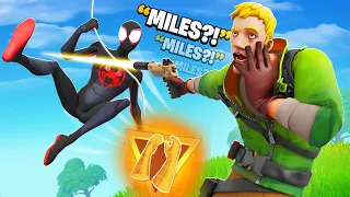 Trolling With MILES MORALES Skin! (Fortnite)