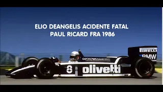 Acidente Elio Deangelis 1986 Paul Ricard França