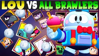 Lou vs All Brawlers | 1vs1 winning & losing | Lou best in 1vs1 or team